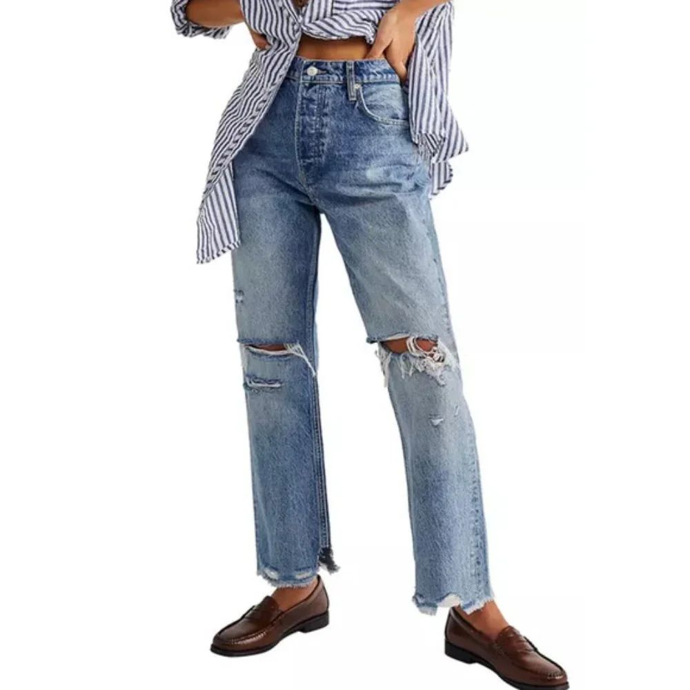 Free People Tapered Baggy Boyfriend - Picture 5 of 6